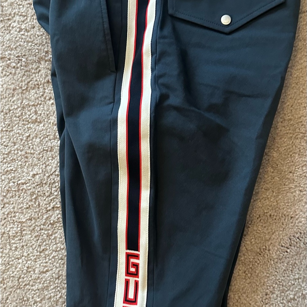 Gucci Blue and Red Track Pants with Red Stripe - Picture 4 of 12